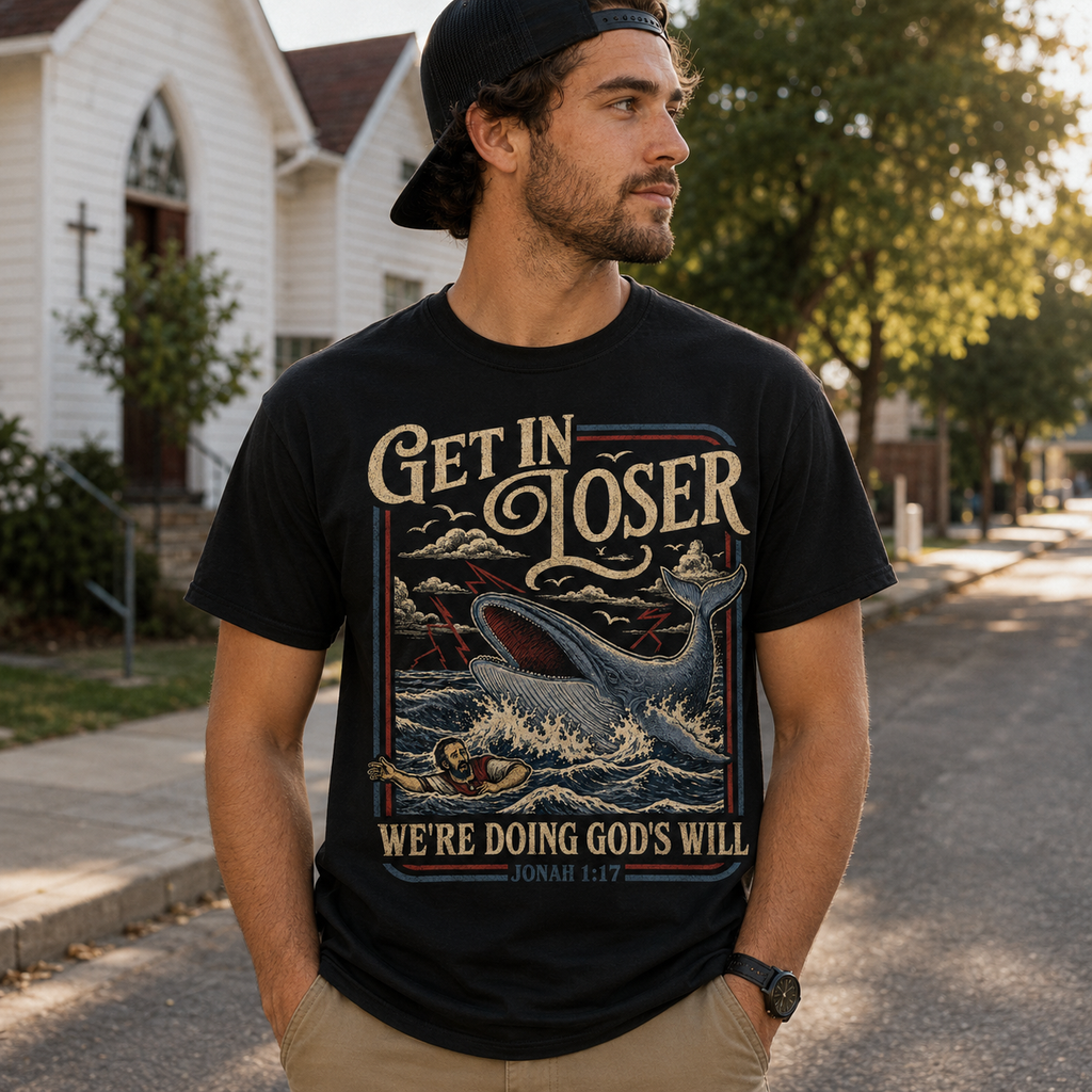 Jonah 1:17 Christian Whale Shirt, Women's T-shirt, Unisex Long Sleeve, Sweatshirt, Hoodie, Zip Hoodie