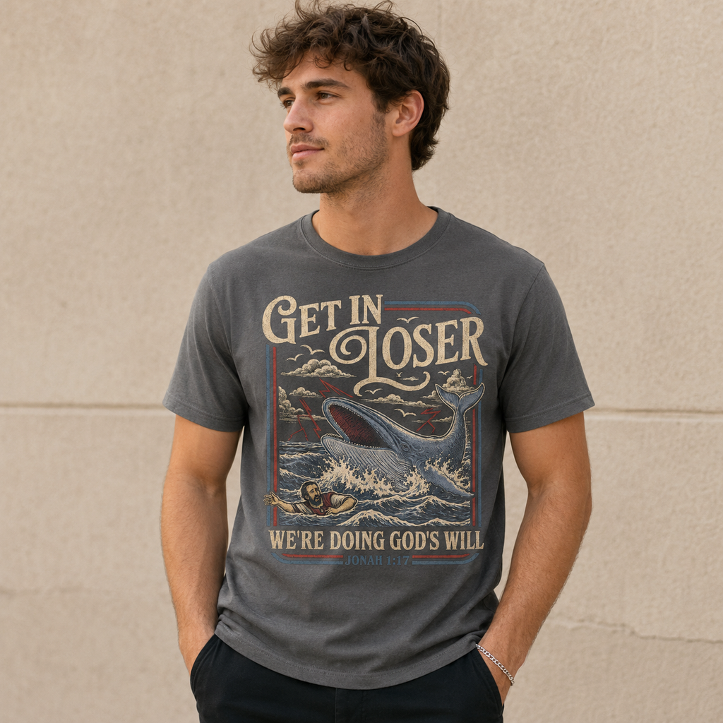 Jonah 1:17 Christian Whale Shirt, Women's T-shirt, Unisex Long Sleeve, Sweatshirt, Hoodie, Zip Hoodie