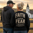 Faith Over Fear Unisex T-shirt, Women's T-shirt, Unisex Long Sleeve, Sweatshirt, Hoodie, Zip Hoodie