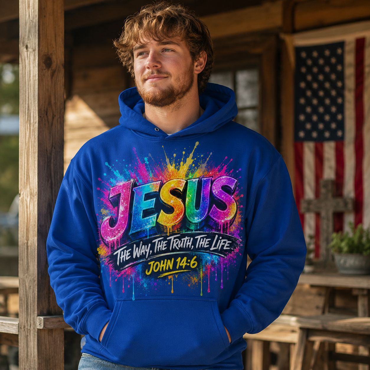 John 14:6 Christian Unisex T-shirt, Women's T-shirt, Unisex Long Sleeve, Sweatshirt, Hoodie, Zip Hoodie