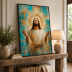 Radiant Grace: High-End Abstract Christian Wall Art