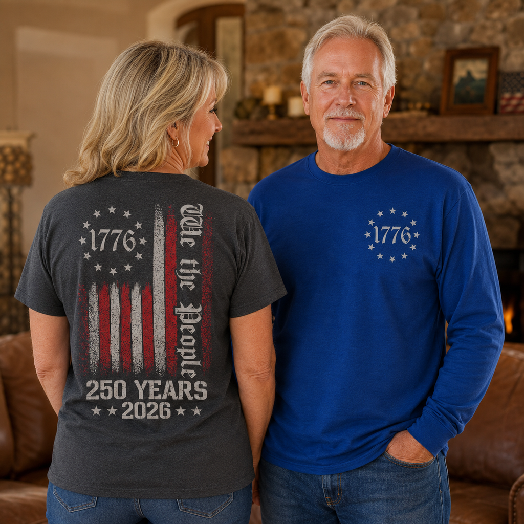 We The People Shirt, 250th Anniversary USA, 1776 To 2026 Tee, Patriotic Mens Top, Veteran Gift