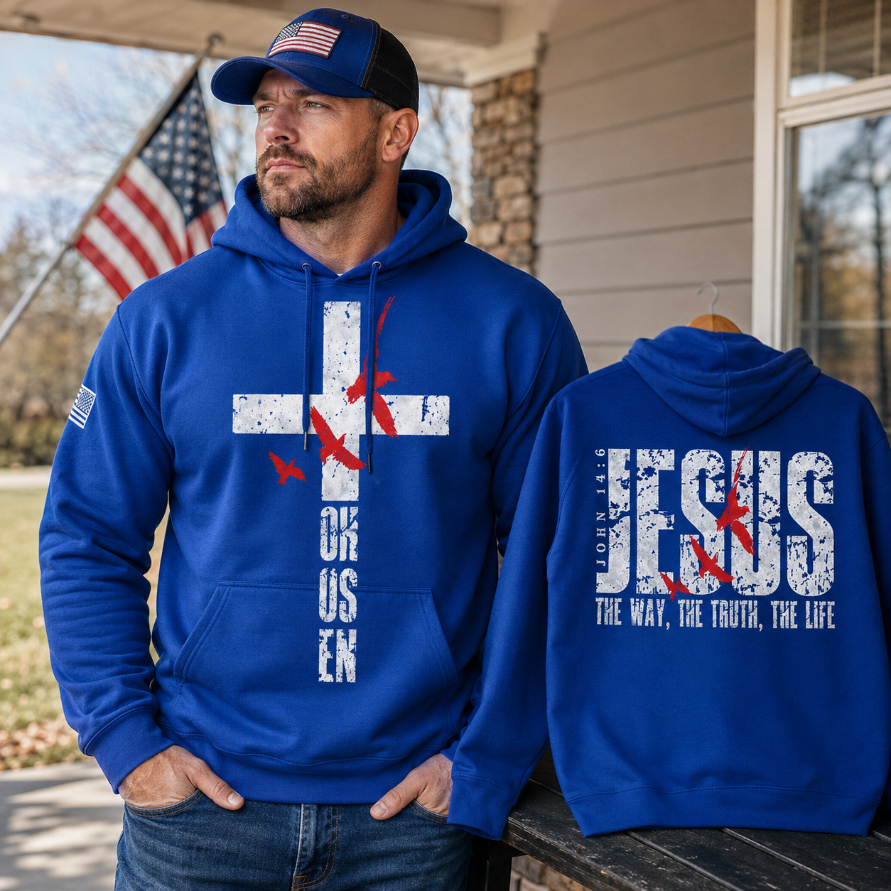 Jesus The Way The Truth The Life 2 Sided Unisex T-shirt, Women's T-shirt, Unisex Long Sleeve, Sweatshirt, Hoodie, Zip Hoodie