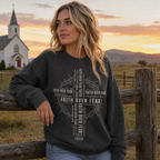 Faith Over Fear Cross Unisex T-shirt, Women's T-shirt, Unisex Long Sleeve, Sweatshirt, Hoodie, Zip Hoodie
