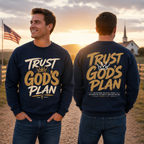 Trust God's Plan 2 sided Unisex T-shirt, Women's T-shirt, Unisex Long Sleeve, Sweatshirt, Hoodie, Zip Hoodie
