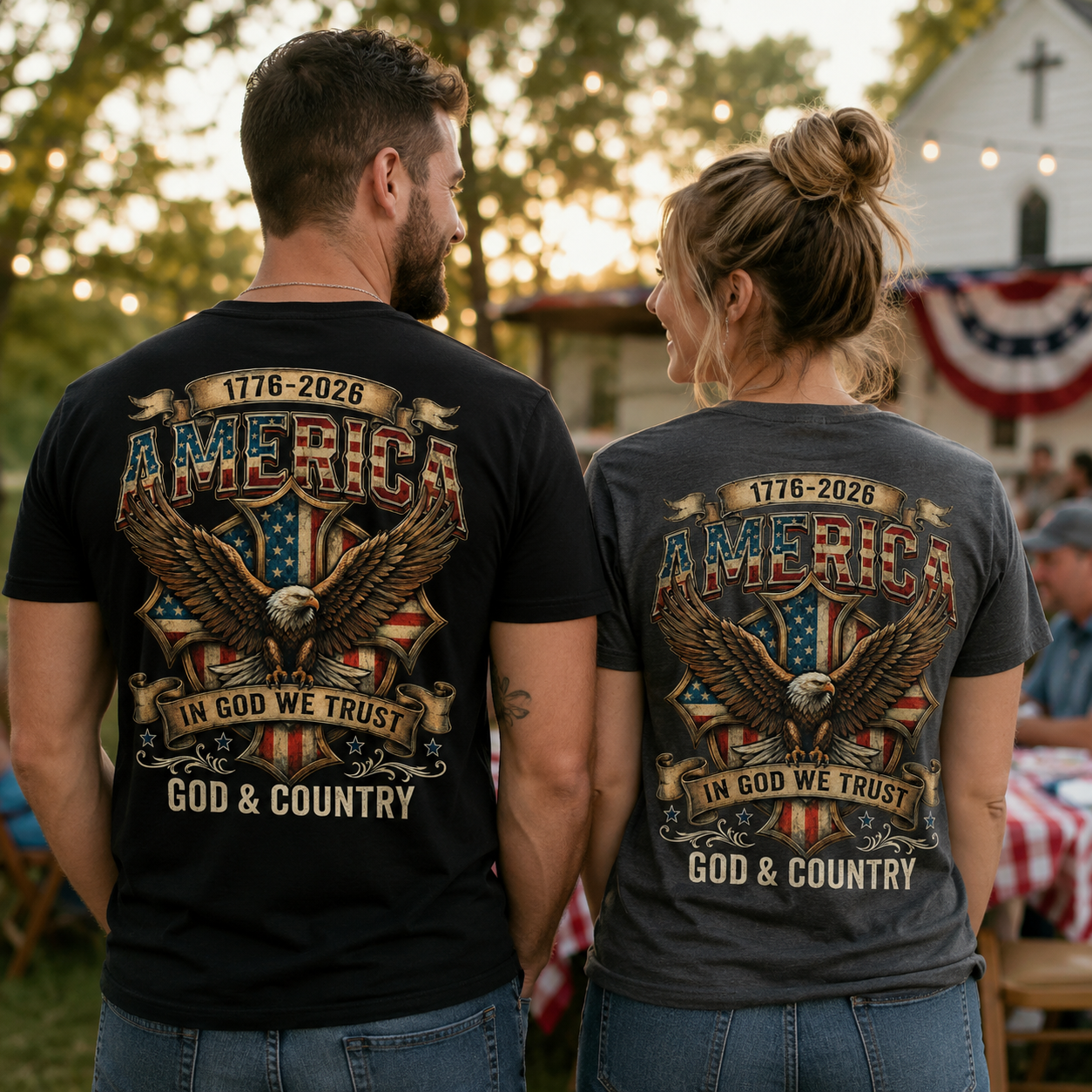 250 Years of Freedom Shirt, Patriotic Apparel, Christian 4th of July Tee, 1776-2026 250th Anniversary USA, God and Country tee