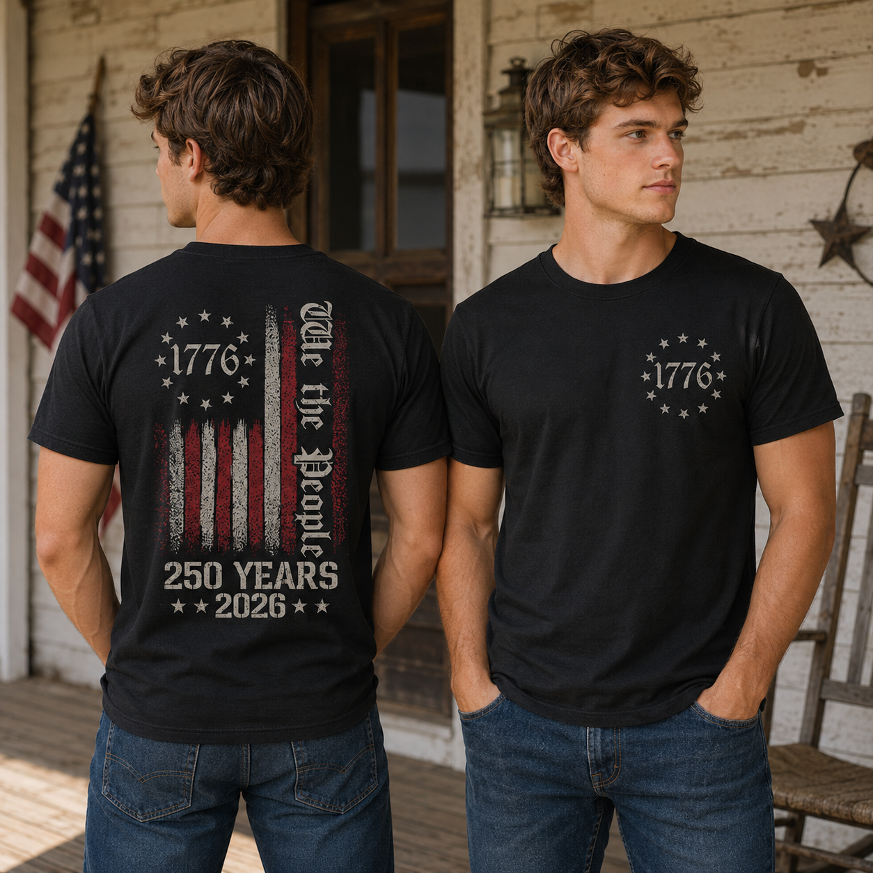 We The People Shirt, 250th Anniversary USA, 1776 To 2026 Tee, Patriotic Mens Top, Veteran Gift