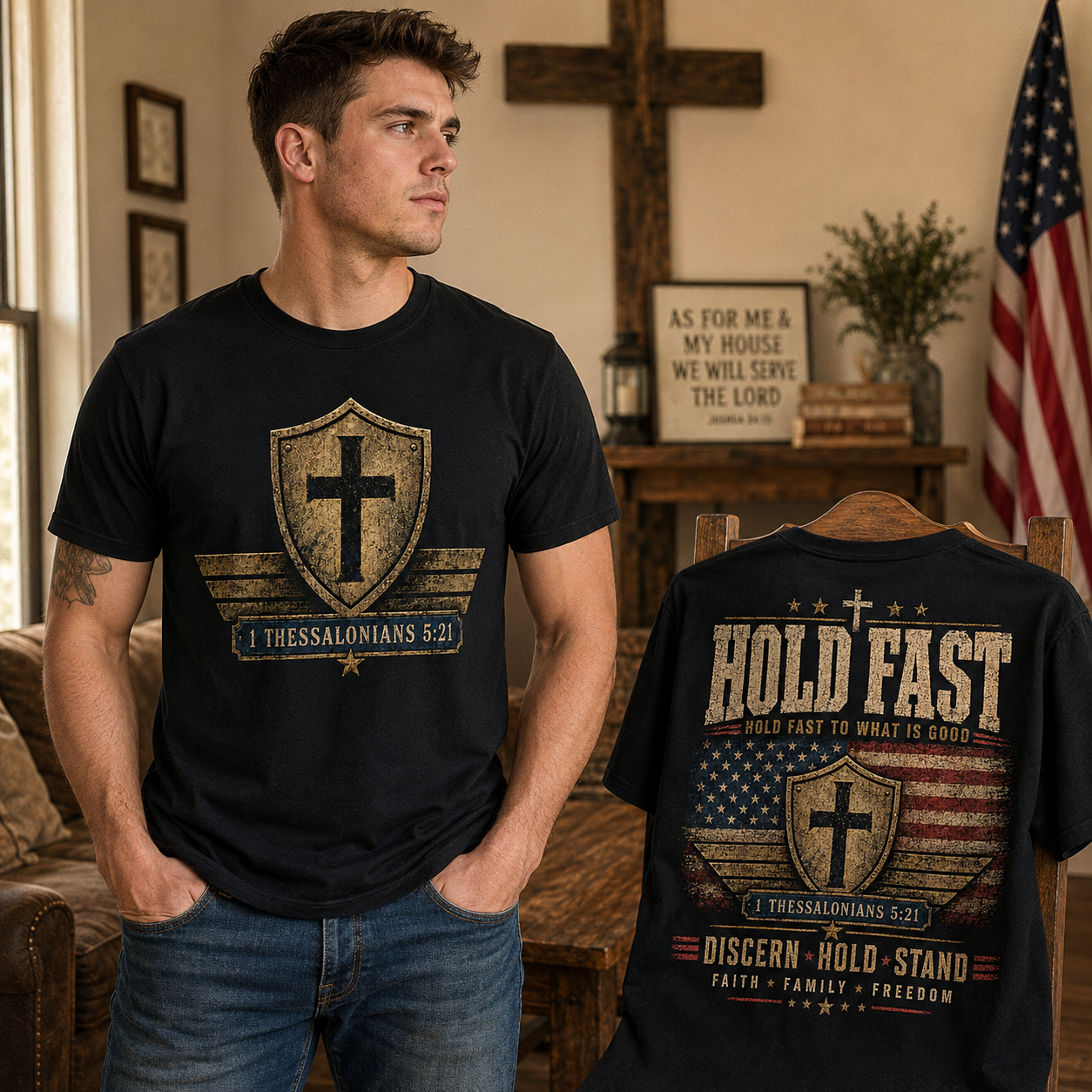 1 Thessalonians 5:21 2 Sided Unisex T-shirt, Women's T-shirt, Unisex Long Sleeve, Sweatshirt, Hoodie, Zip Hoodie