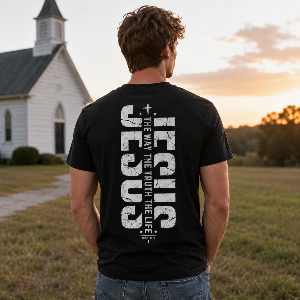 John 14:6 Unisex T-shirt, Women's T-shirt, Unisex Long Sleeve, Sweatshirt, Hoodie, Zip Hoodie