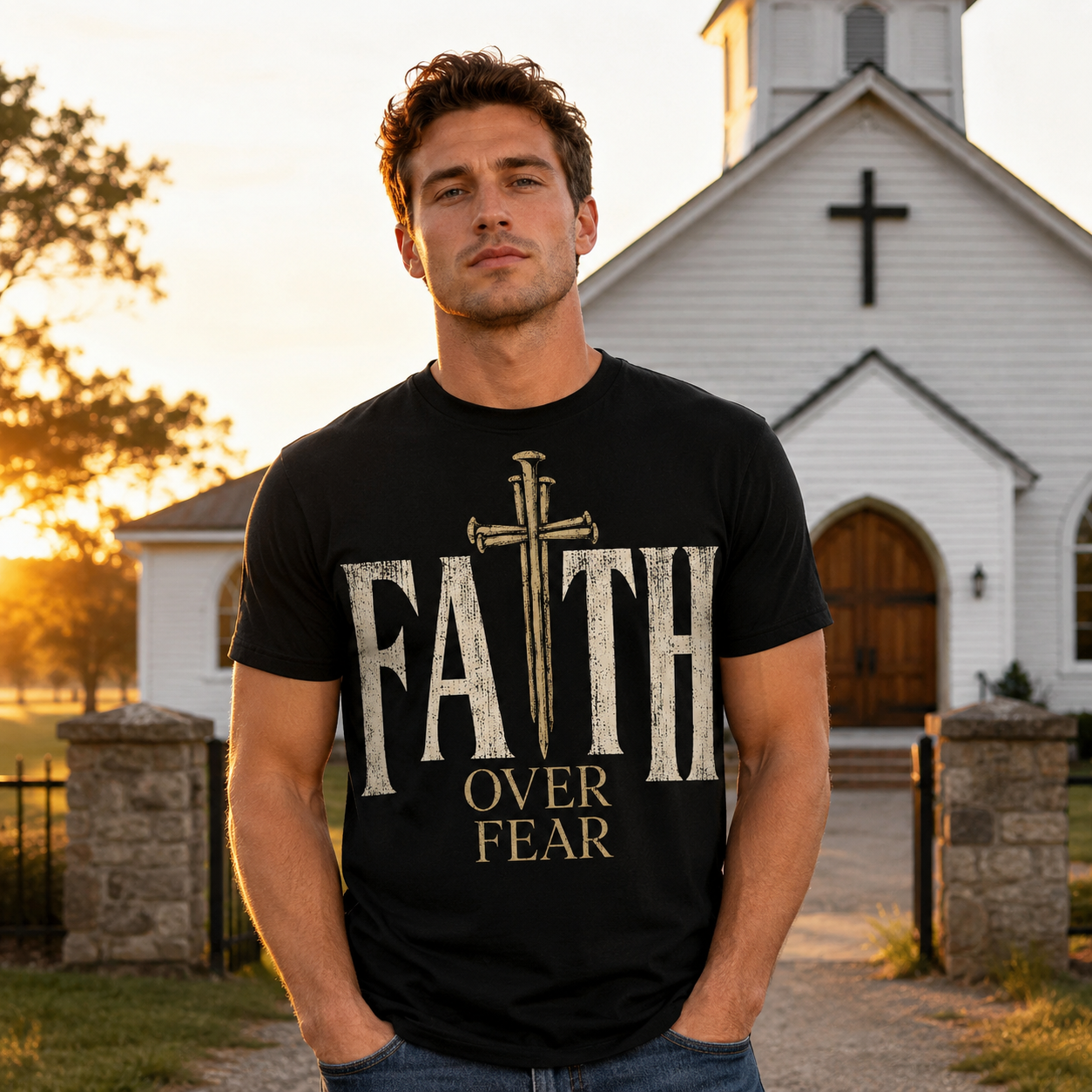 Faith Over Fear Unisex T-shirt, Women's T-shirt, Unisex Long Sleeve, Sweatshirt, Hoodie, Zip Hoodie
