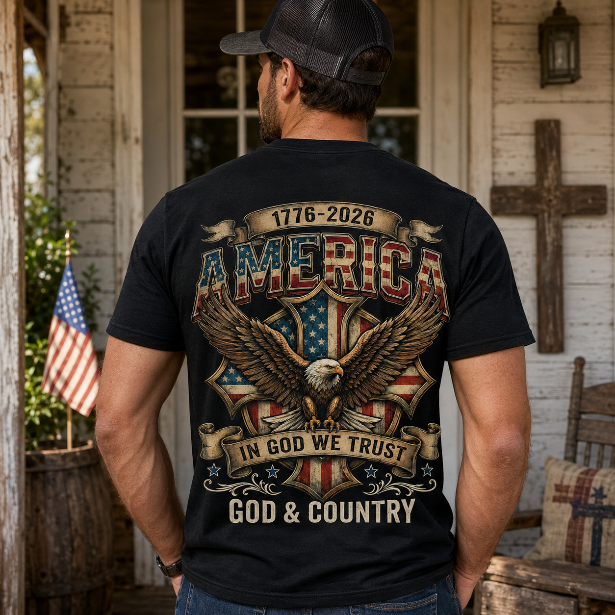 250 Years of Freedom Shirt, Patriotic Apparel, Christian 4th of July Tee, 1776-2026 250th Anniversary USA, God and Country tee
