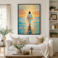 Walking in Light: Contemporary Gallery Wrapped Faith Decor