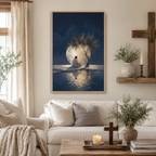 The Midnight Grace: Premium Jesus Moonlight Canvas