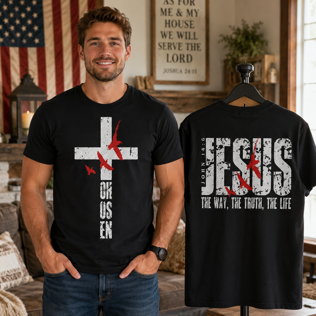 Jesus The Way The Truth The Life 2 Sided Unisex T-shirt, Women's T-shirt, Unisex Long Sleeve, Sweatshirt, Hoodie, Zip Hoodie