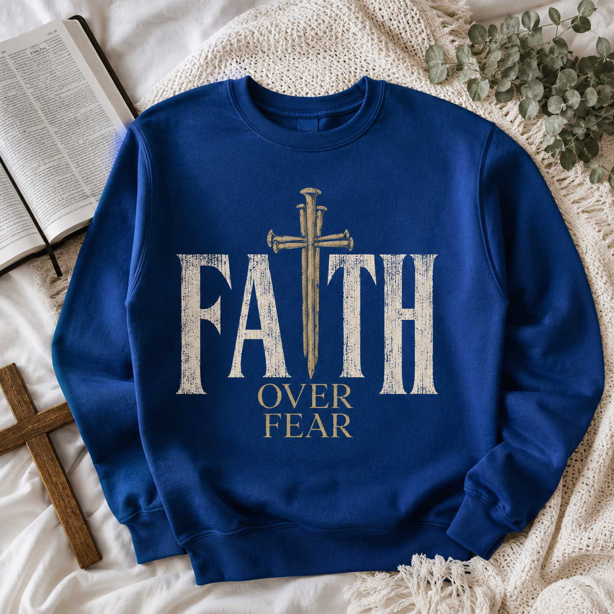 Faith Over Fear Unisex T-shirt, Women's T-shirt, Unisex Long Sleeve, Sweatshirt, Hoodie, Zip Hoodie
