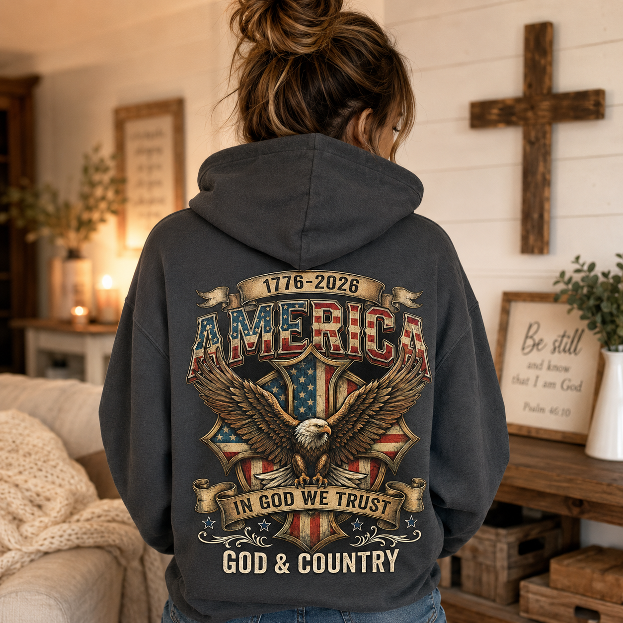250 Years of Freedom Shirt, Patriotic Apparel, Christian 4th of July Tee, 1776-2026 250th Anniversary USA, God and Country tee