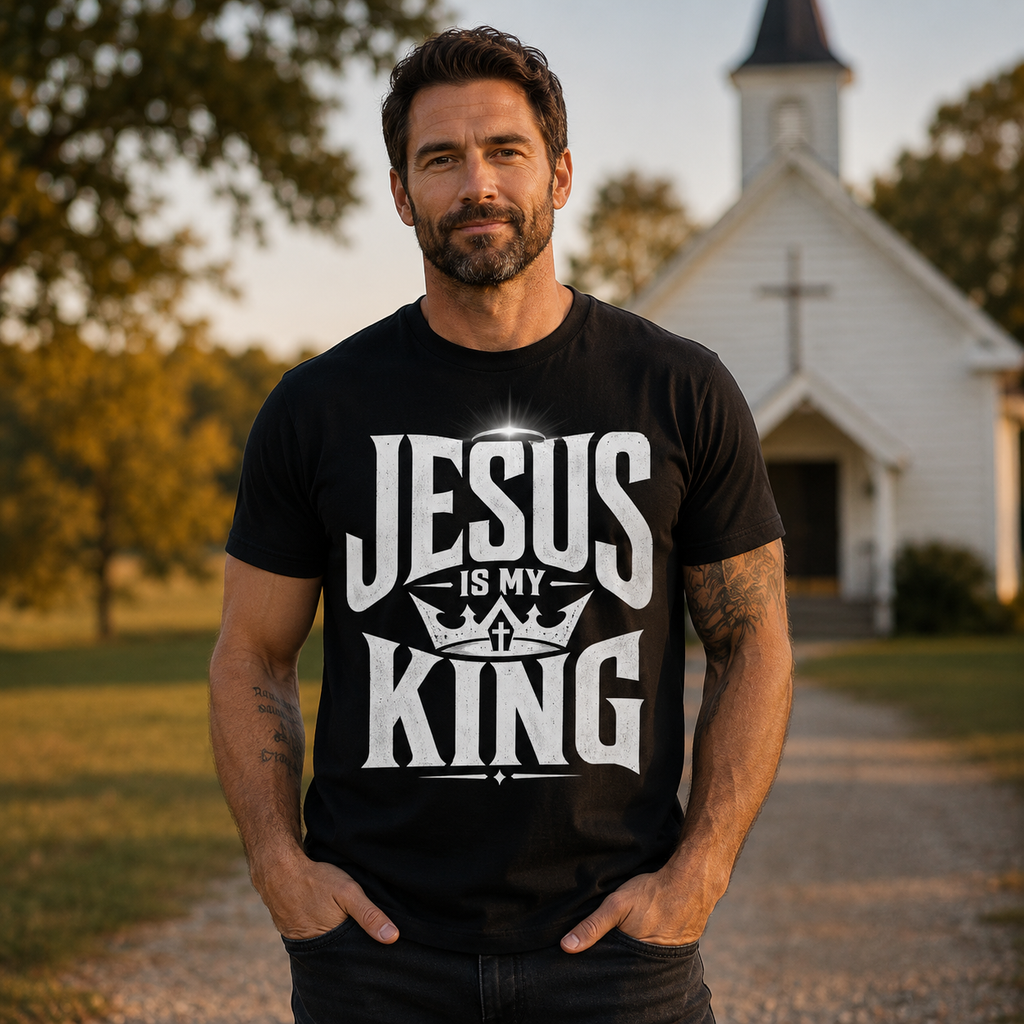 Jesus Is My King Unisex T-shirt, Women's T-shirt, Unisex Long Sleeve, Sweatshirt, Hoodie, Zip Hoodie