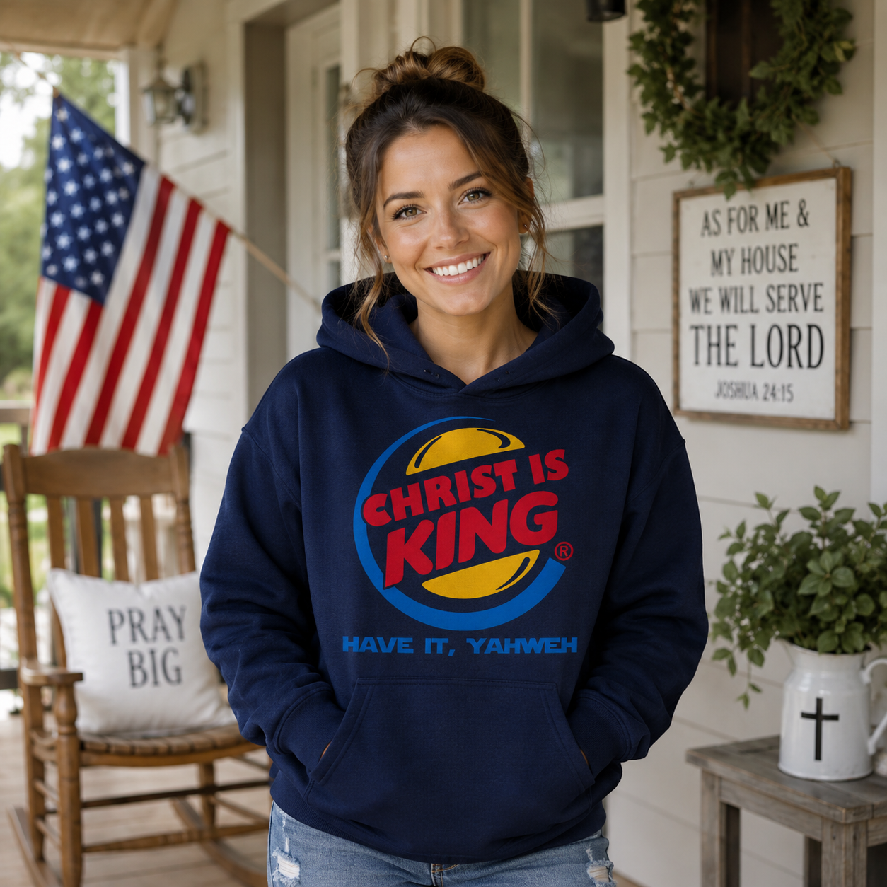 Christ Is King Unisex T-shirt, Women's T-shirt, Unisex Long Sleeve, Sweatshirt, Hoodie, Zip Hoodie