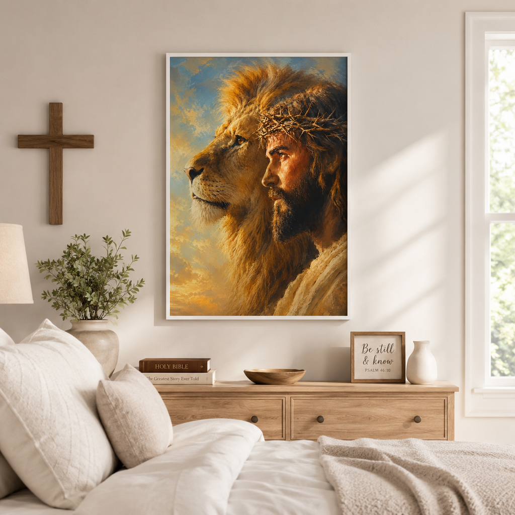 The Majestic Vision: Premium Lion of Judah Canvas