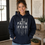 Faith Over Fear American Flag Unisex T-shirt, Women's T-shirt, Unisex Long Sleeve, Sweatshirt, Hoodie, Zip Hoodie