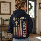 One Nation Under God American Flag Unisex T-shirt, Women's T-shirt, Unisex Long Sleeve, Sweatshirt, Hoodie, Zip Hoodie