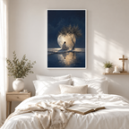 The Midnight Grace: Premium Jesus Moonlight Canvas