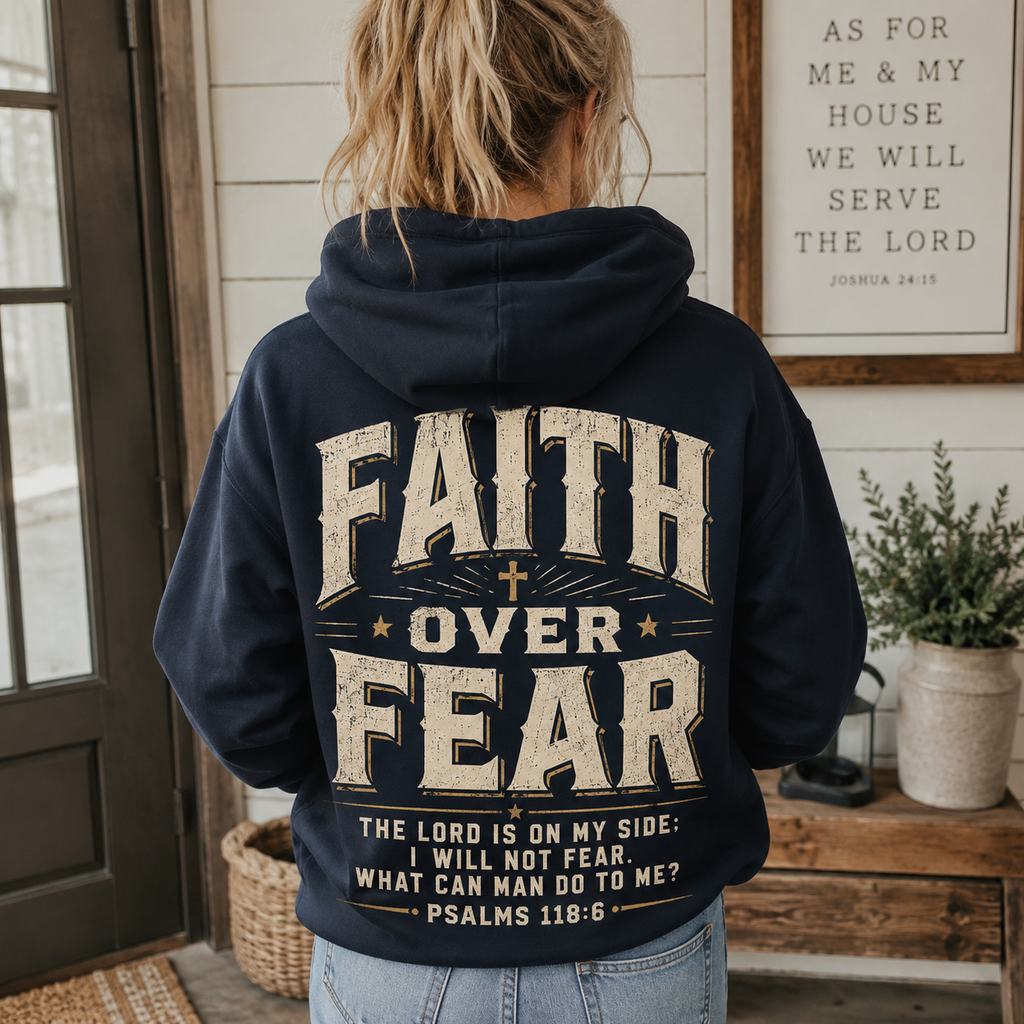 Faith Over Fear Unisex T-shirt, Women's T-shirt, Unisex Long Sleeve, Sweatshirt, Hoodie, Zip Hoodie