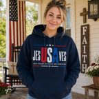 Jesus Saves USA Unisex T-shirt, Women's T-shirt, Unisex Long Sleeve, Sweatshirt, Hoodie, Zip Hoodie