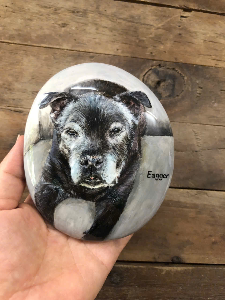 Custom Dog Photo stone