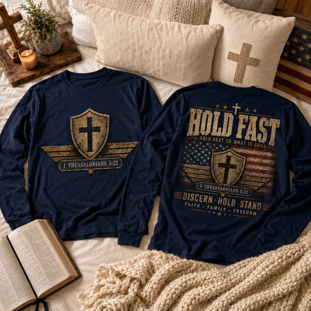 1 Thessalonians 5:21 2 Sided Unisex T-shirt, Women's T-shirt, Unisex Long Sleeve, Sweatshirt, Hoodie, Zip Hoodie