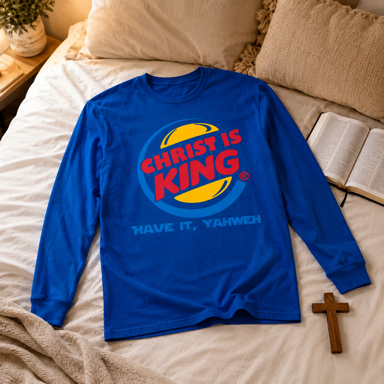 Christ Is King Unisex T-shirt, Women's T-shirt, Unisex Long Sleeve, Sweatshirt, Hoodie, Zip Hoodie