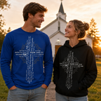 Faith Over Fear Cross Unisex T-shirt, Women's T-shirt, Unisex Long Sleeve, Sweatshirt, Hoodie, Zip Hoodie