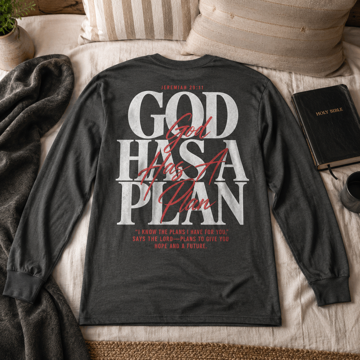 Jeremiah 29:11 God Has A Plan Unisex T-shirt, Women's T-shirt, Unisex Long Sleeve, Sweatshirt, Hoodie, Zip Hoodie