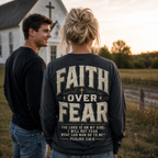Faith Over Fear Unisex T-shirt, Women's T-shirt, Unisex Long Sleeve, Sweatshirt, Hoodie, Zip Hoodie