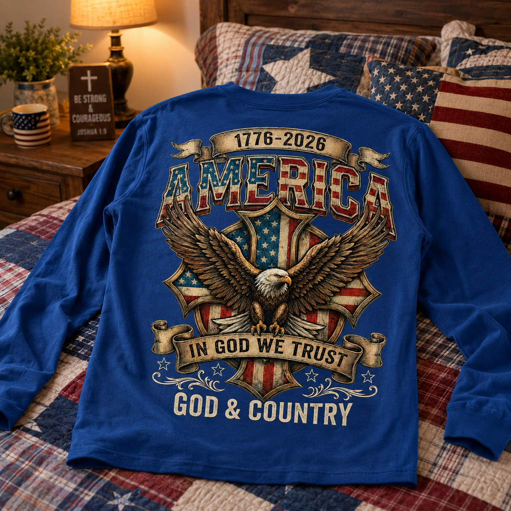 250 Years of Freedom Shirt, Patriotic Apparel, Christian 4th of July Tee, 1776-2026 250th Anniversary USA, God and Country tee