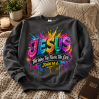 John 14:6 Christian Unisex T-shirt, Women's T-shirt, Unisex Long Sleeve, Sweatshirt, Hoodie, Zip Hoodie