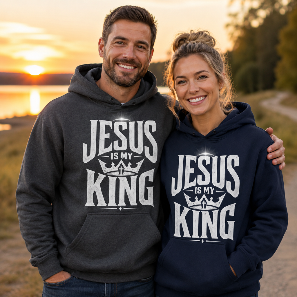 Jesus Is My King Unisex T-shirt, Women's T-shirt, Unisex Long Sleeve, Sweatshirt, Hoodie, Zip Hoodie
