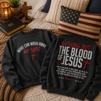 Blood of Jesus 2 Sided Unisex T-shirt, Women's T-shirt, Unisex Long Sleeve, Sweatshirt, Hoodie, Zip Hoodie