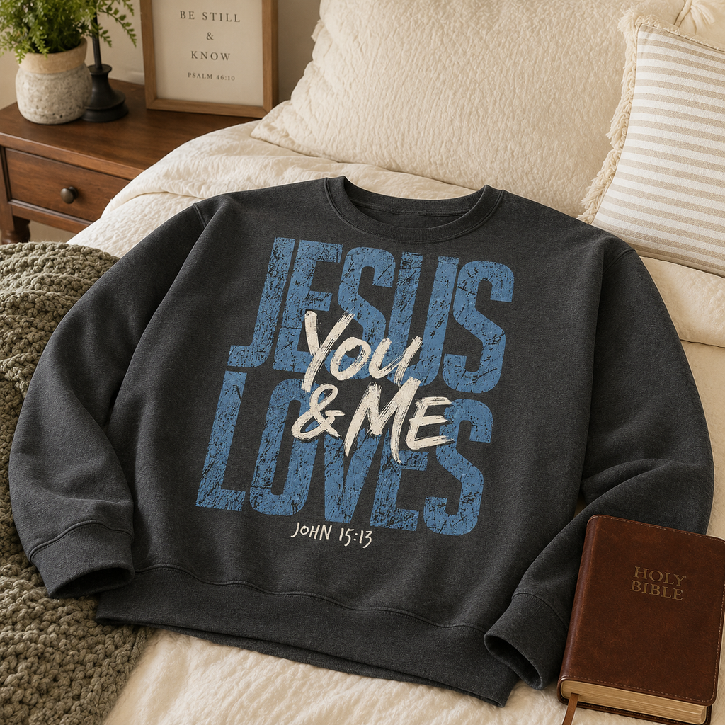 Jesus Loves You & Me Unisex T-shirt, Women's T-shirt, Unisex Long Sleeve, Sweatshirt, Hoodie, Zip Hoodie