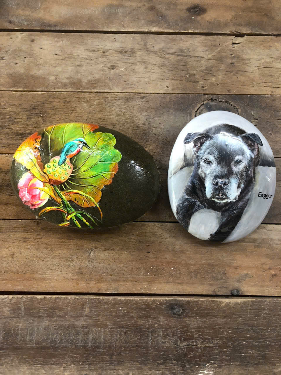 Custom Dog Photo stone