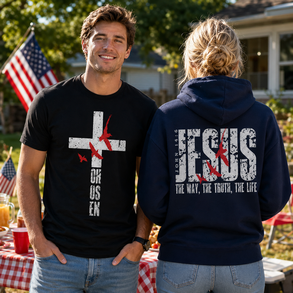 Jesus The Way The Truth The Life 2 Sided Unisex T-shirt, Women's T-shirt, Unisex Long Sleeve, Sweatshirt, Hoodie, Zip Hoodie