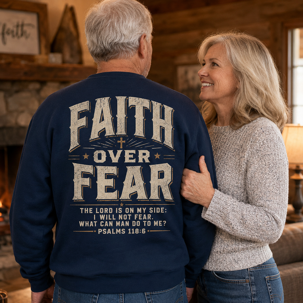 Faith Over Fear Unisex T-shirt, Women's T-shirt, Unisex Long Sleeve, Sweatshirt, Hoodie, Zip Hoodie
