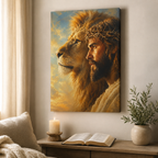 The Majestic Vision: Premium Lion of Judah Canvas