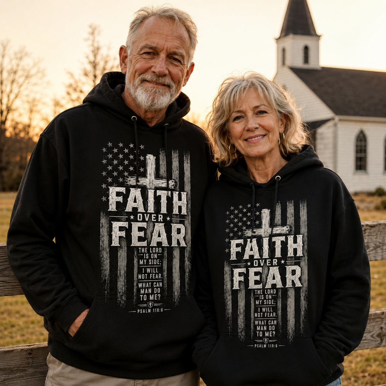 Faith Over Fear American Flag Unisex T-shirt, Women's T-shirt, Unisex Long Sleeve, Sweatshirt, Hoodie, Zip Hoodie