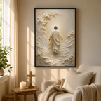 Jesus Calming the Storm Impasto Canvas Print - Modern Farmhouse Religious Art