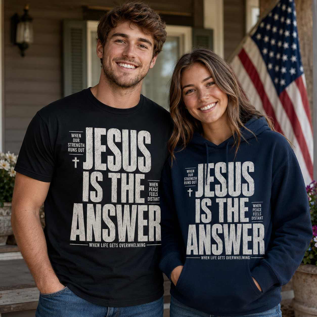 Jesus Is The Answer Unisex T-shirt, Women's T-shirt, Unisex Long Sleeve, Sweatshirt, Hoodie, Zip Hoodie