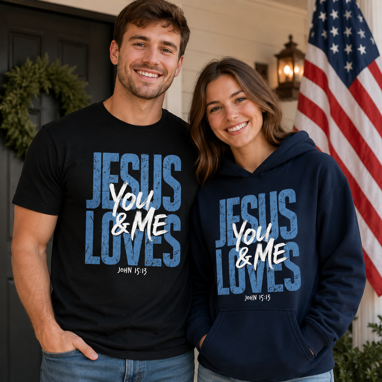 Jesus Loves You & Me Unisex T-shirt, Women's T-shirt, Unisex Long Sleeve, Sweatshirt, Hoodie, Zip Hoodie