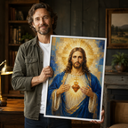 Sacred Heart of Jesus Canvas Wall Art | Premium Catholic Home Decor