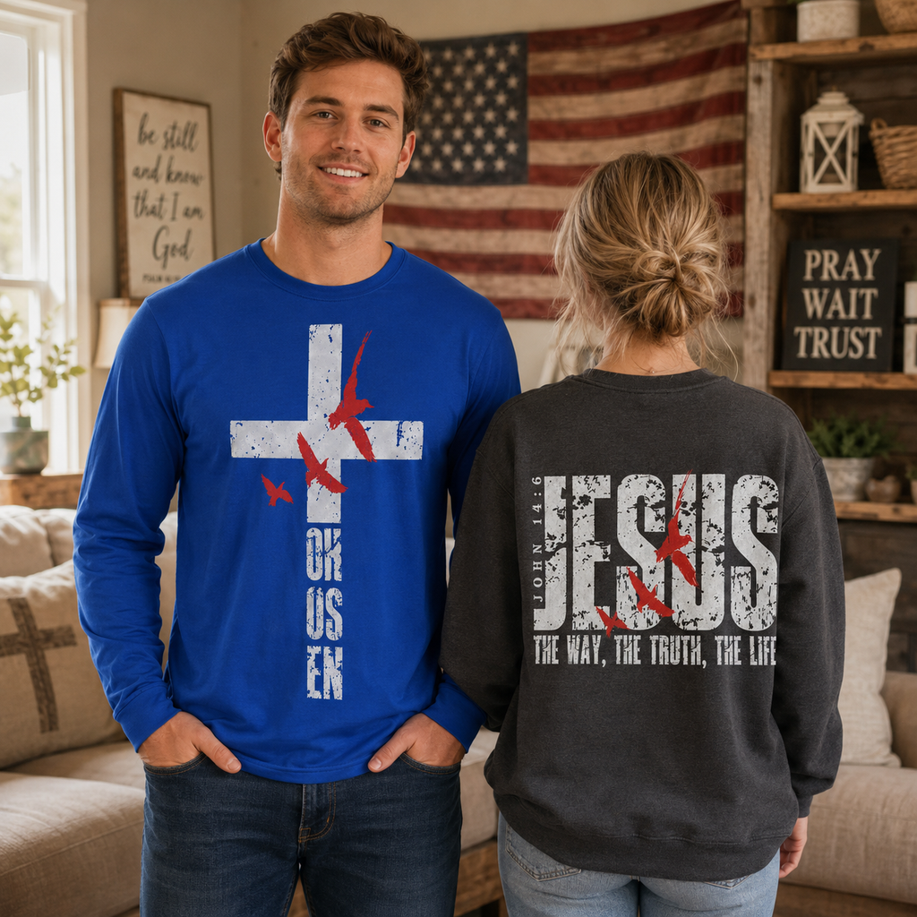 Jesus The Way The Truth The Life 2 Sided Unisex T-shirt, Women's T-shirt, Unisex Long Sleeve, Sweatshirt, Hoodie, Zip Hoodie
