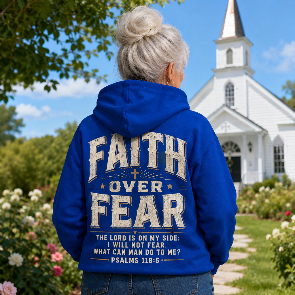 Faith Over Fear Unisex T-shirt, Women's T-shirt, Unisex Long Sleeve, Sweatshirt, Hoodie, Zip Hoodie